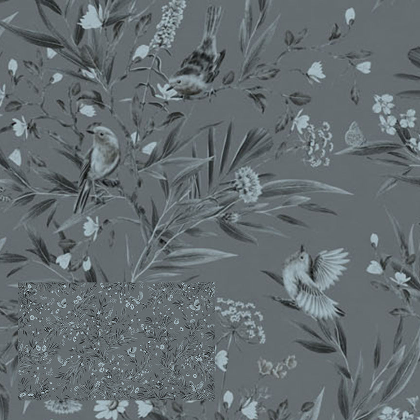 Playful Series | Robins | Mono Blue