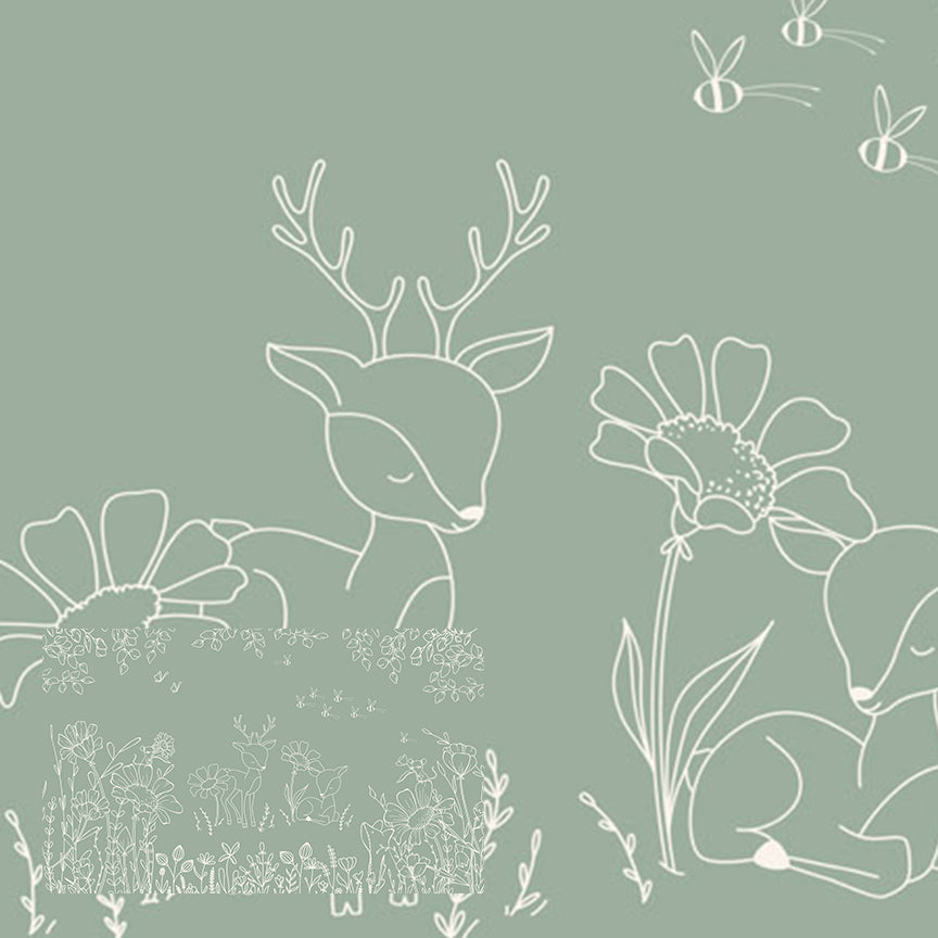 Deer Doodles | Green