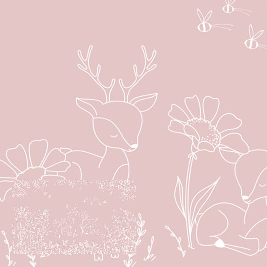 Deer Doodles | Pink