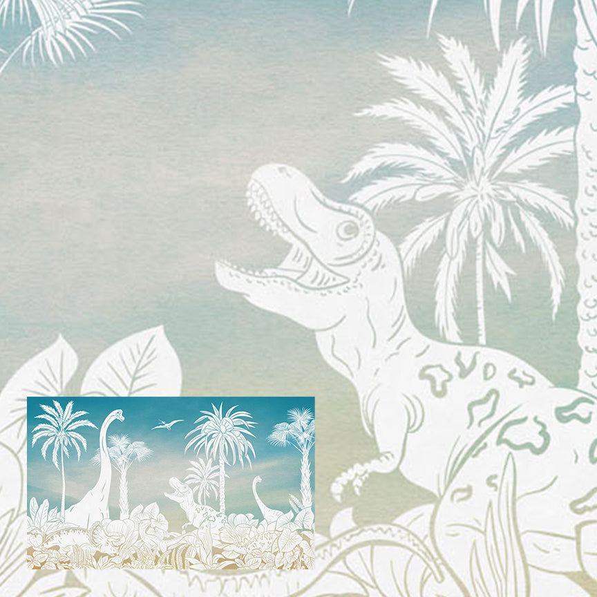 Monochrome Dino | Blue Sky