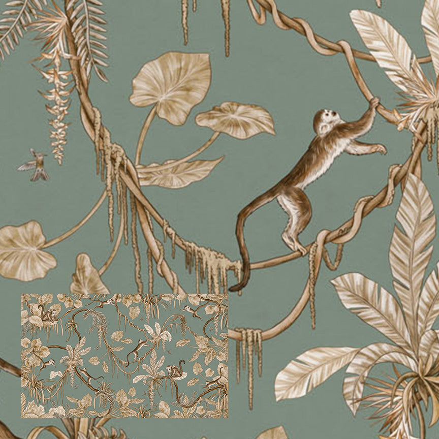Playful Series | Monkey | Vintage Green