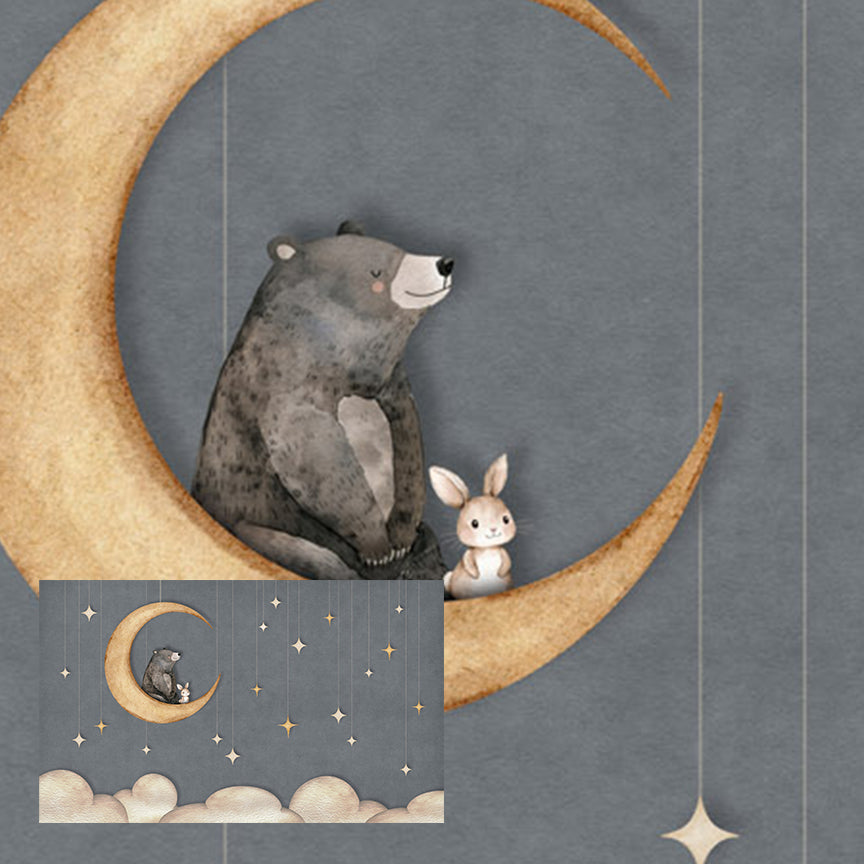 Bear on the Moon | Blue