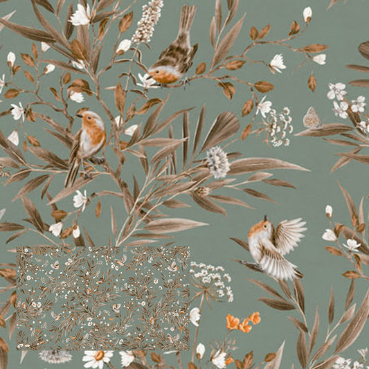 Playful Series | Robins | Vintage Green