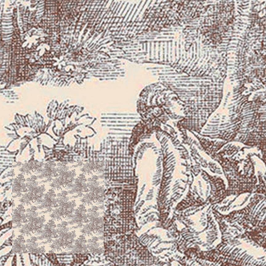 Beige Toile De Jouy