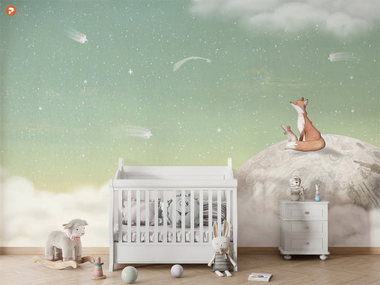 Fox On the Moon | Green