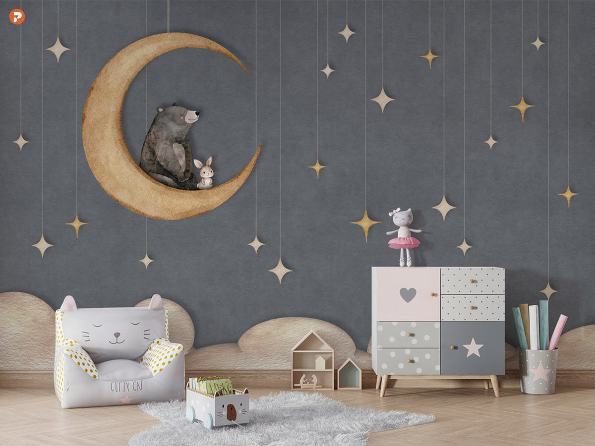 Bear on the Moon | Blue