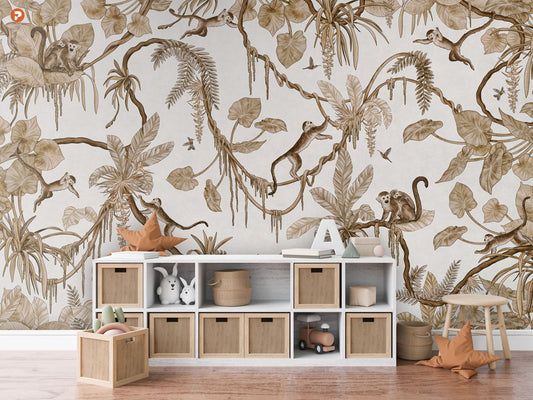 Playful Series | Monkey | Vintage White