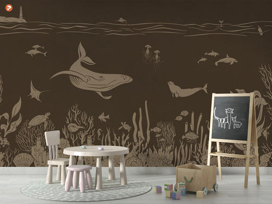 Monochrome Sea | Brown Vintage
