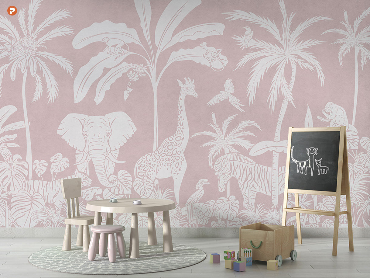 Monochrome Jungle | Pink