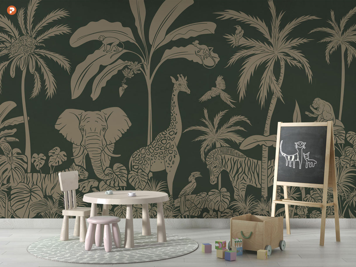 Monochrome Jungle | Green Vintage