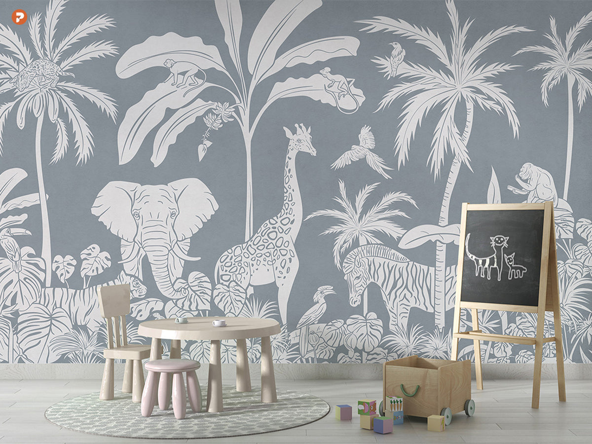 Monochrome Jungle | Blue