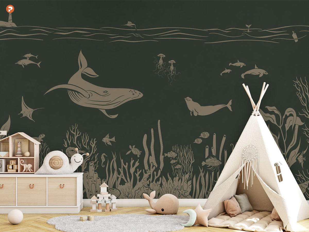 Monochrome Sea | Green Vintage