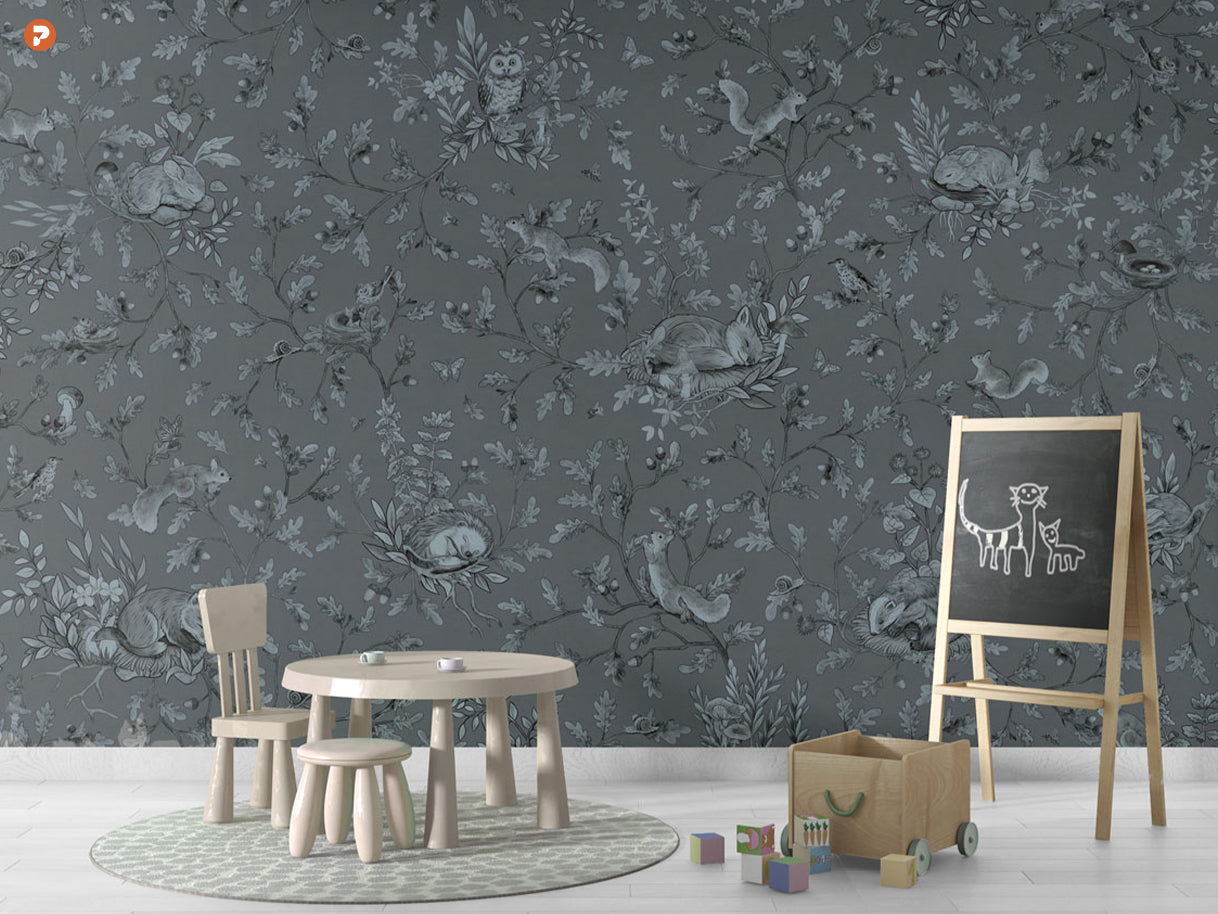 Playful Series | Woods | Mono Blue