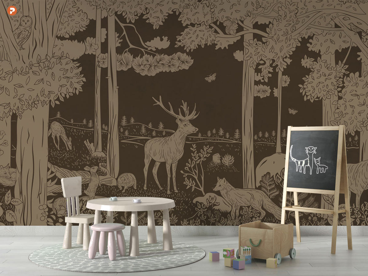 Monochrome Forest | Brown Vintage