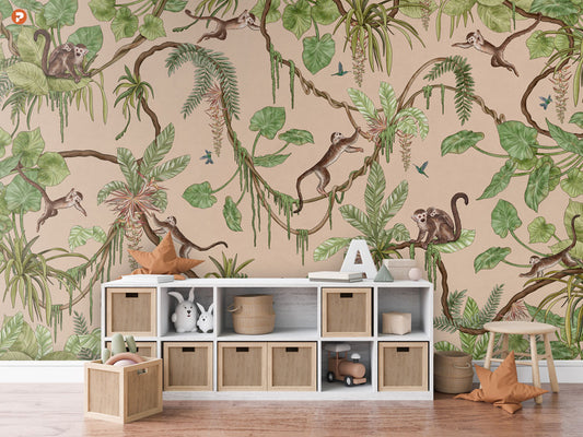 Playful Series | Monkey |  Beige