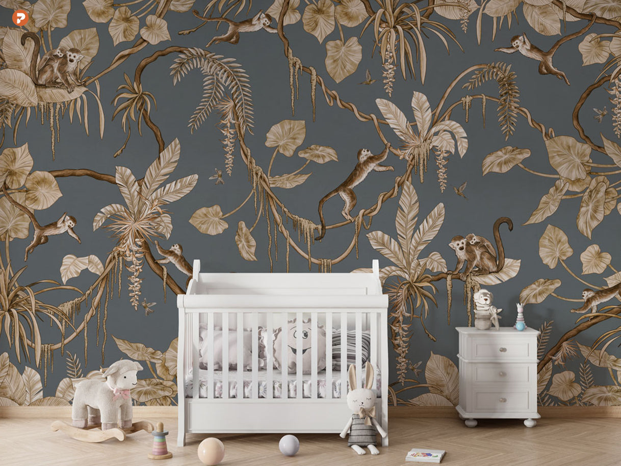 Playful Series | Monkey | Vintage Blue
