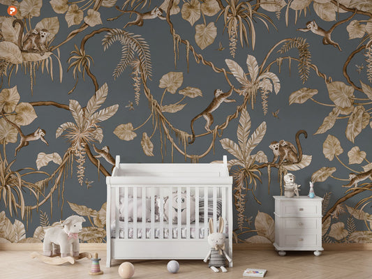 Playful Series | Monkey | Vintage Blue