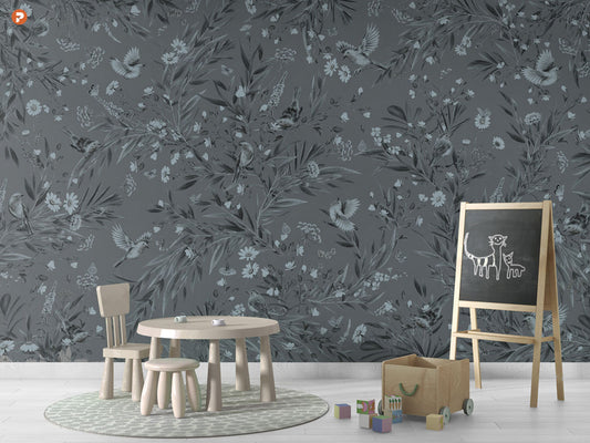 Playful Series | Robins | Mono Blue
