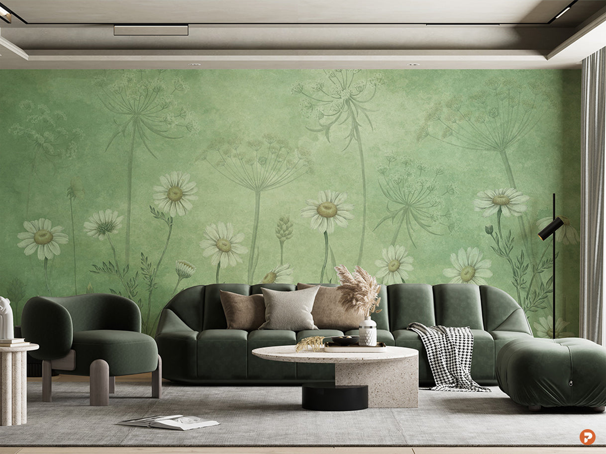 Dazzling Daisies | Green
