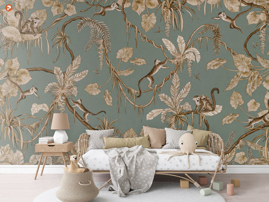 Playful Series | Monkey | Vintage Green