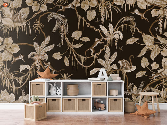 Playful Series | Monkey | Vintage Black
