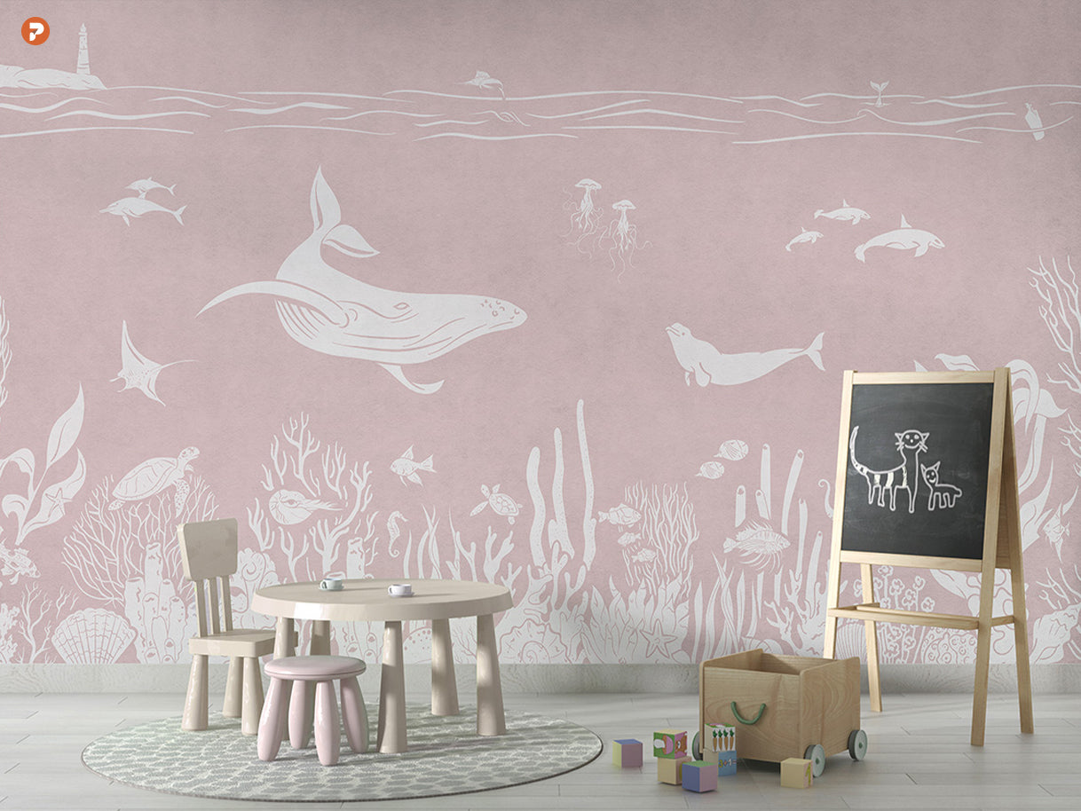 Monochrome Sea | Pink