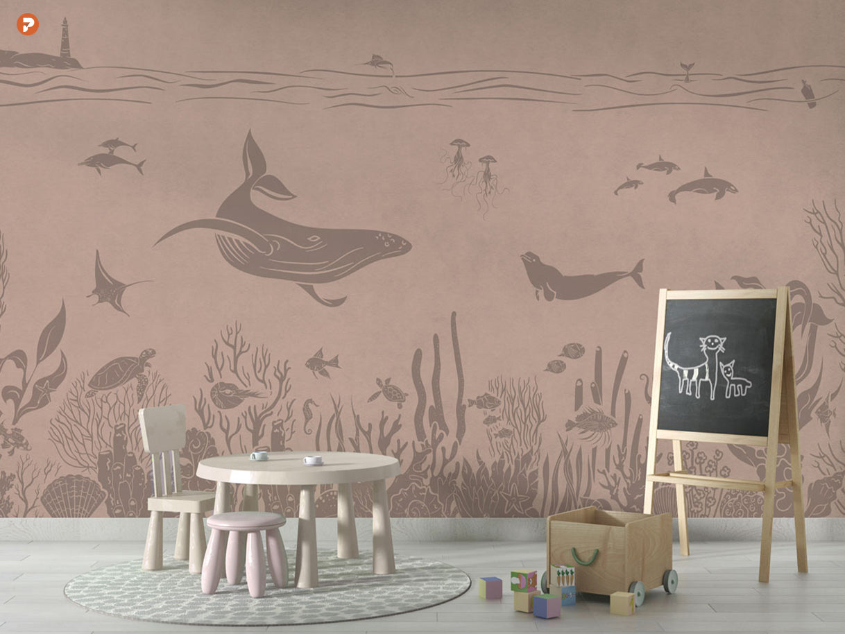 Monochrome Sea | Pink Vintage