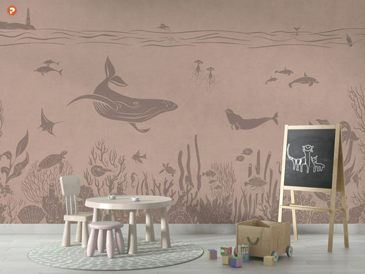 Monochrome Sea | Pink Vintage