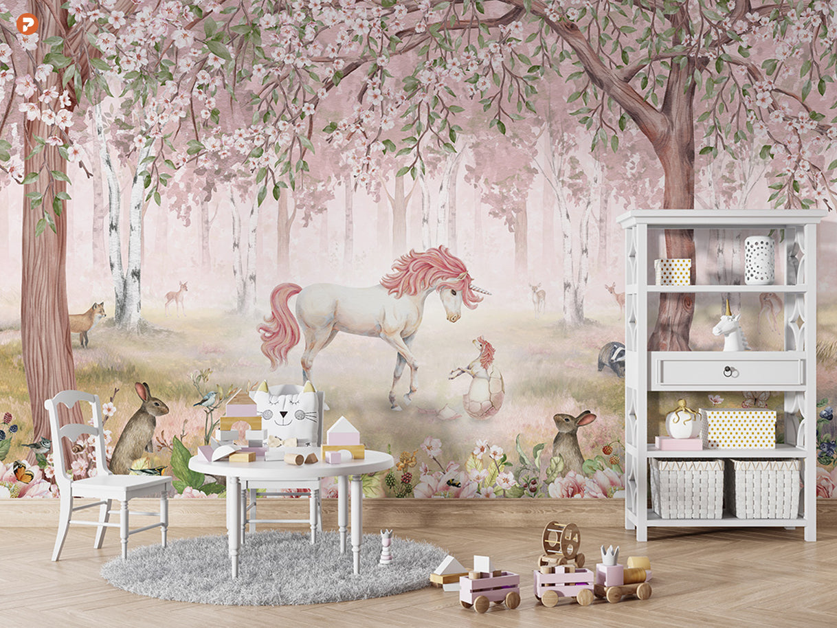 Pink Unicorn Forest
