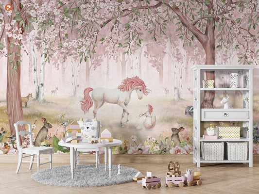 Pink Unicorn Forest