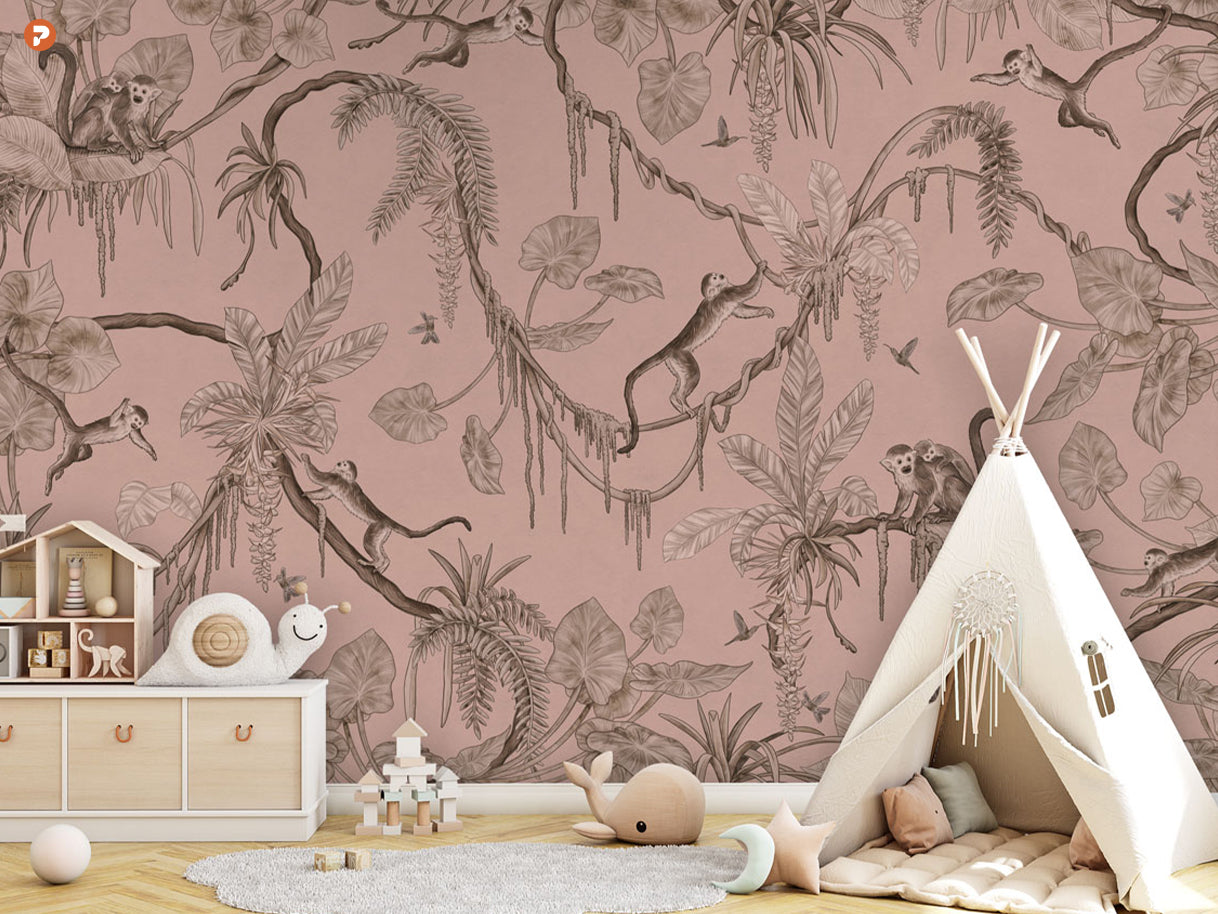 Playful Series | Monkey | Mono Pink