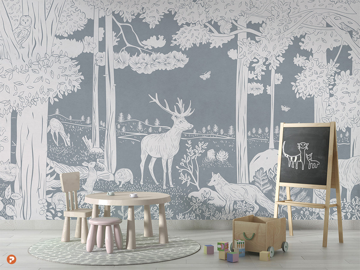 Monochrome Forest | Blue