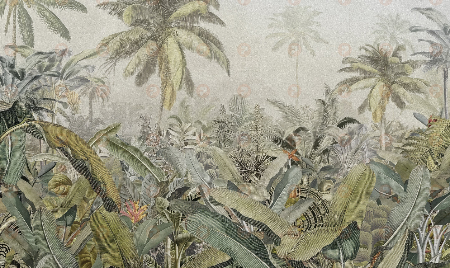 Green Jungle Mural