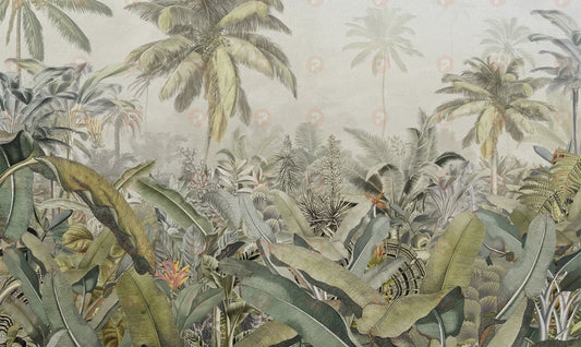 Green Jungle Mural