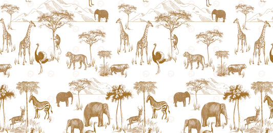 Tan Safari Mural