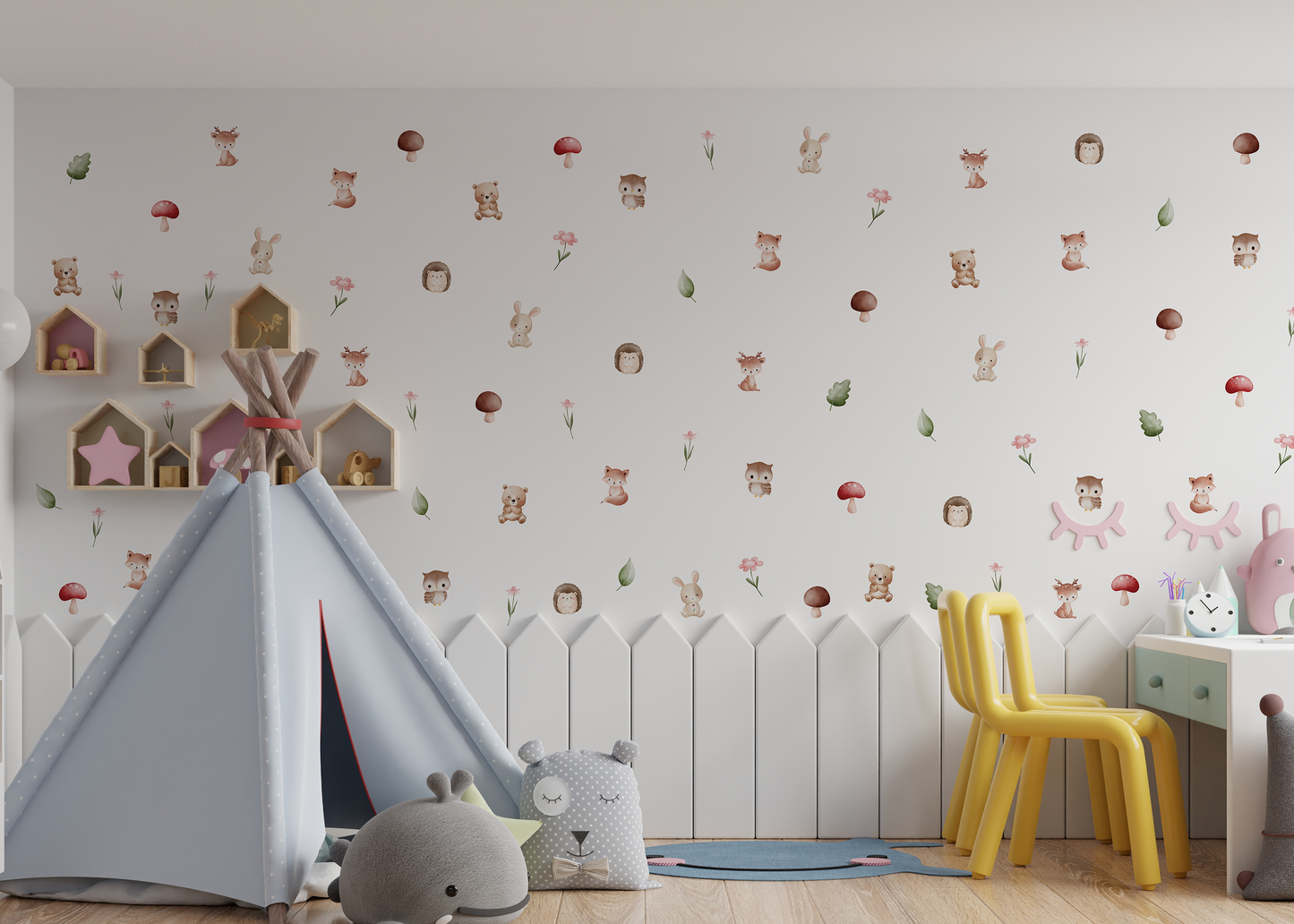 Woodland & Friends Removable Sticker Decals
