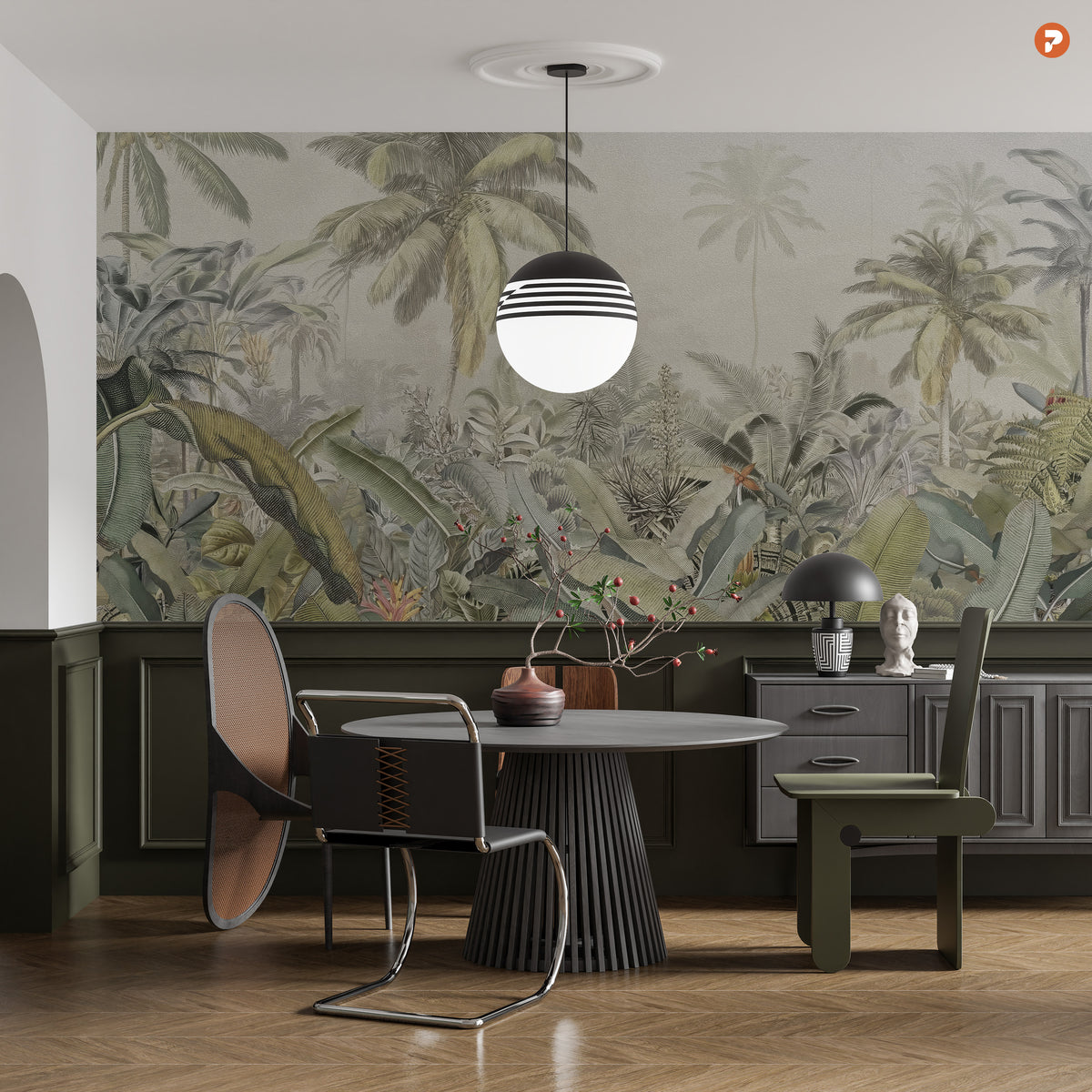 Green Jungle Mural