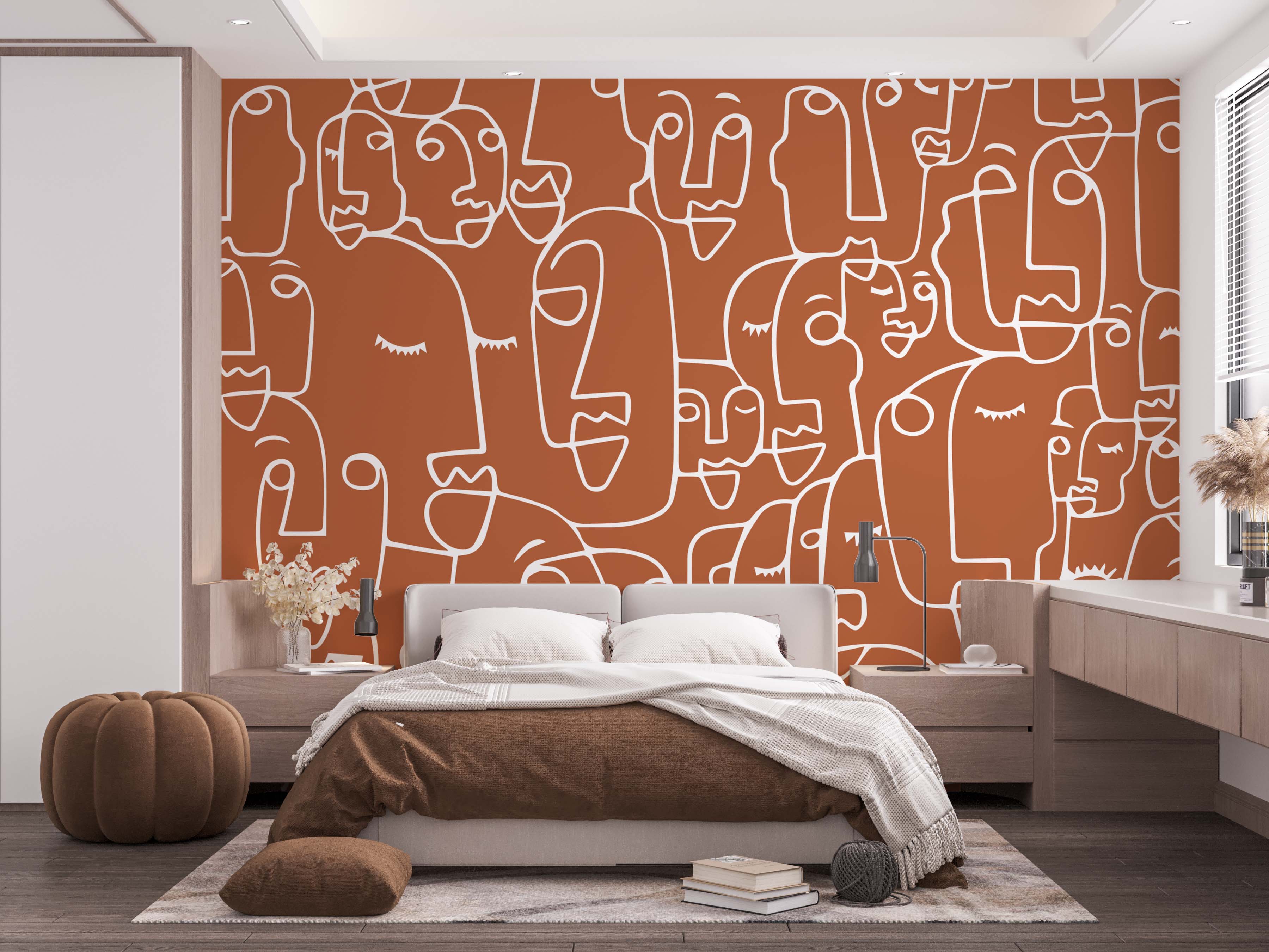 Abstract Face Simple Rustic Abstract Faces – The Printerie