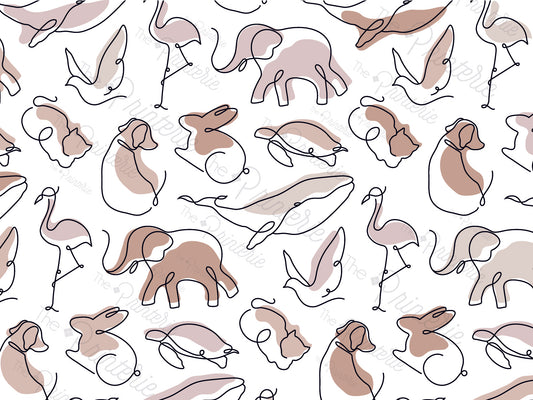 Animal Doodles Crop Proof